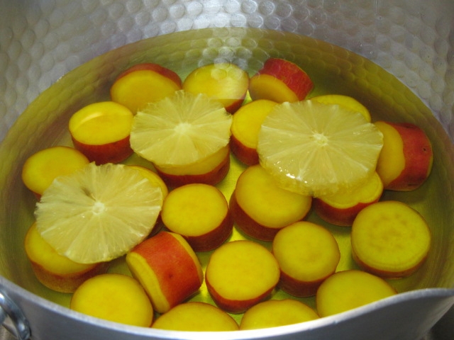 薩摩芋のレモン煮,丸十蜜煮