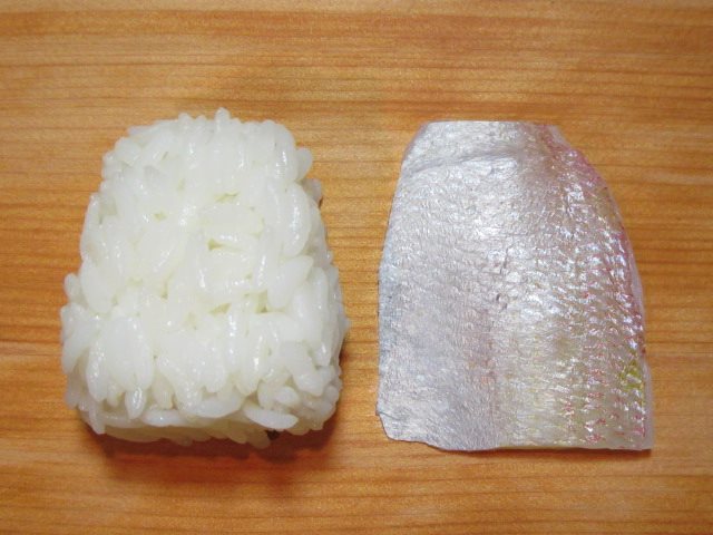 小鯛の笹漬けを使ったひな寿司の作り方手順,寿司飯と笹漬け