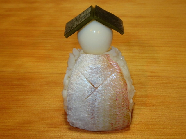 小鯛の笹漬けを使ったひな寿司の作り方手順の完成写真
