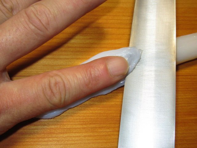 たこの刺身,うす造りの切り方手順